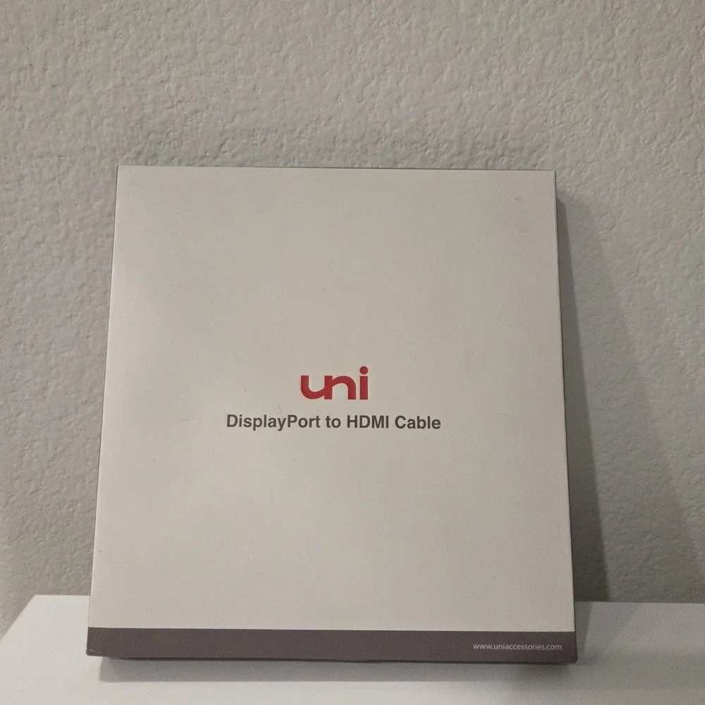 UNI DisplayPort to HDMI Display 4K 6 Feet Braided Cable DP to HDMI